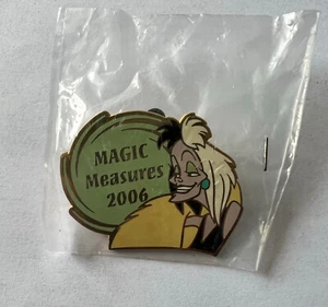 Disney WDTC Magic Measures 2006 Cruella De Vil Travel Company Cast Award Pin HTF - Picture 1 of 1