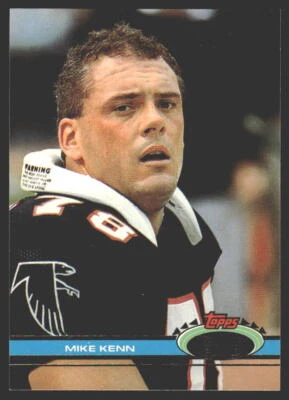 Mike Kenn #180 1991 Stadium Club Atlanta Falcons - Image 1 of 2
