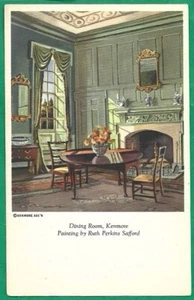 Esszimmer Kenmore Gemälde von Ruth Perkins Safford Postkarte - Bild 1 von 2
