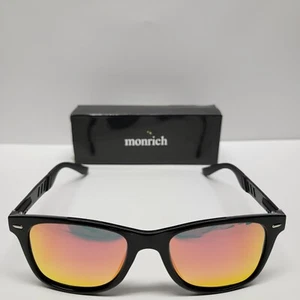 Monrich Polarized Sunglasses For Men - Orange Lens/Black Frame - Picture 1 of 8