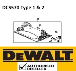 Zapato DeWalt genuino SA N505911 para DCS570 tipo 1 y 2 - Imagen 1 de 1