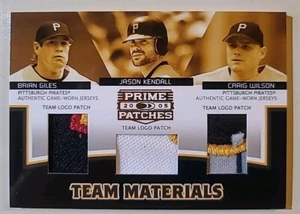 2005 Donruss Prime Patches PIRATES Team Materials Triple Team Logo Patch /60 - Picture 1 of 4
