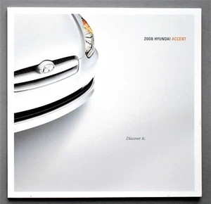 2008 HYUNDAI ACCENT SALES BROCHURE CATALOG ~ 34 PAGES ~ 9.75" X 9.5" - Picture 1 of 13