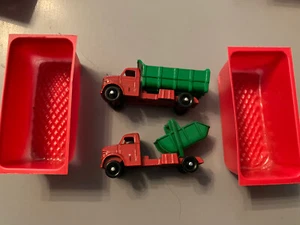 2 X RARE LONE STAR TUF TOTS: 610 CONSTRUCTION TIPPER 618 WASTE DISPOSAL TRUCKS - Picture 1 of 9