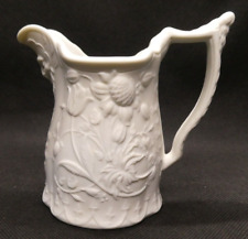 Portmeirion Parian Ware Small Jug/Creamer with Flowers and Mask