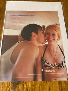 2005 Rhapsody Music Young Couple ad - Picture 1 of 1