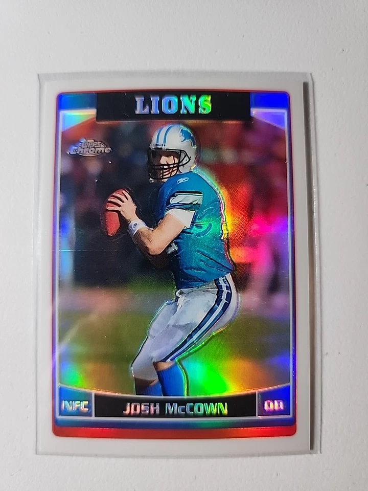 2006 Topps Chrome Football Josh McCown Detroit Lions Refractor parallel #127 - Image 1 of 2