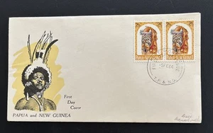 Papua New Guinea FDC 1964 Headdresses - Imagen 1 de 4