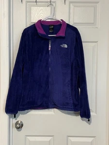 Chaqueta polar The North Face para mujer XXL púrpura cremallera completa súper suave bolsillos con cremallera - Imagen 1 de 4