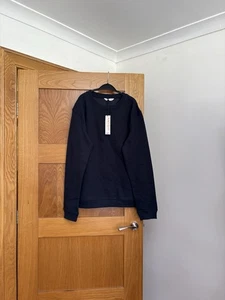 John Lewis Anyday Sweatshirt Colour Navy Size 38 Inches - Picture 1 of 6