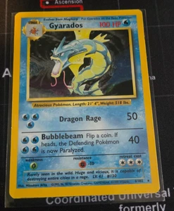 1999 Pokemon Gyarados 006/102 Base Set Holo Trading Card Game TCG Wotc Vintage - Picture 1 of 2