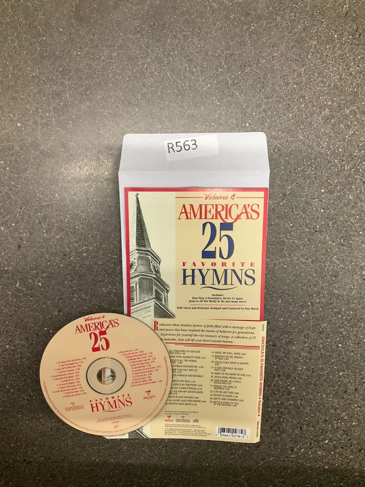 America's 25 Favorite Hymns Volume 4 by Various Artists (CD, 1997) No Case #R563 - Image 1 of 1