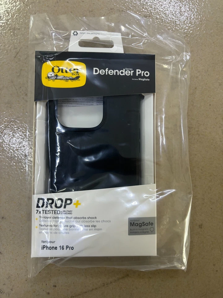 OtterBox Apple iPhone 16 Pro Defender Pro Series Case with MagSafe - Black