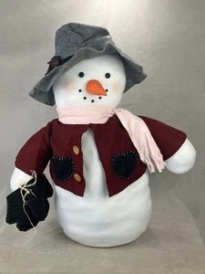 Large Vintage Snowman Plush - Picture 1 of 11