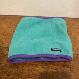Vintage PATAGONIA Unisex Teal Fleece Neck Warmer Gaiter Mask One Size - Picture 1 of 4