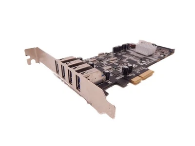 Vantec Quad Chip 4-Port Dedicated 5Gbps USB 3.0 PCIe Host Card (UGT-PCE430-4C) - Image 1 of 4