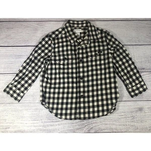 Ralph Lauren Polo 18M Black & White Buffalo Check Button Up Flannel - Bild 1 von 5