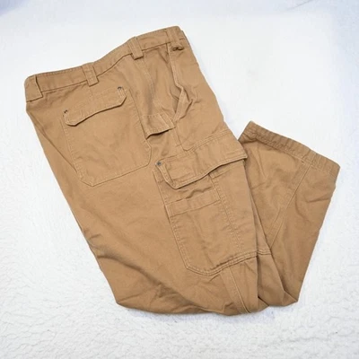 Duluth Trading Co. Cargo Carpenter Work Pants Brown Rugged Mens Size 50 x 30 - Image 1 of 4