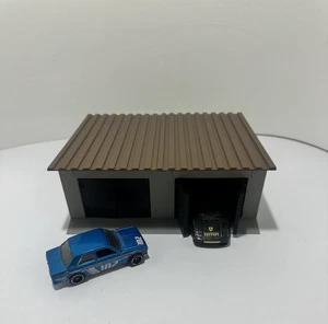 3D gedruckte Doppelgarage für Hot Wheels - Maßstab 1:64 1/64 Display/Requisite - Bild 1 von 9