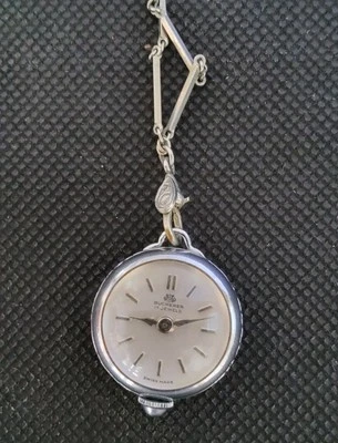 Vintage Bucherer Luxury 17 Jewels Swiss Made Pendant Watch Necklace not working  - Image 1 of 4