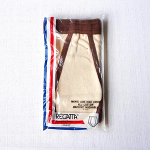 Vintage 70s Underwear Mens Small Tan Brown Brief Regatta Ainsbrooke 80s Low Rise - Bild 1 von 5