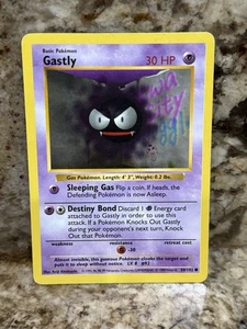 Pokemon Card - Gastly Base Set (Shadowless) 50/102 Common - LP - Picture 1 of 2