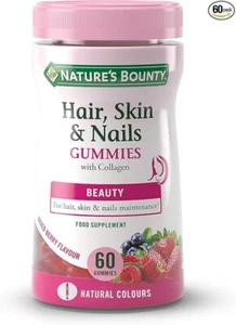 NATURE'S BOUNTY Hair, Skin & Nails Gummies with Collagen Pack of 60 - Picture 1 of 6