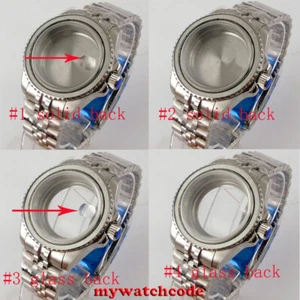 Caja de reloj de acero de cristal de zafiro de 40 mm para movimiento NH35 NH36 correa de jubileo - Imagen 1 de 11