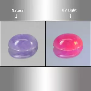 1.38 Ct Natural ! Rare UV Color Change Hackmanite Cab Loose Gemstone - Picture 1 of 3