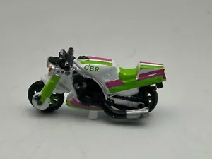 Galoob Micro Machines Honda CBR 400, Green & White, Excellent, Lot A - Picture 1 of 7