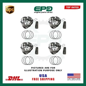 4 PCS ENGINE PISTONS RINGS KIT FOR LAND ROVER JAGUAR PT204 TURBO 2.0 PETROL - Picture 1 of 1