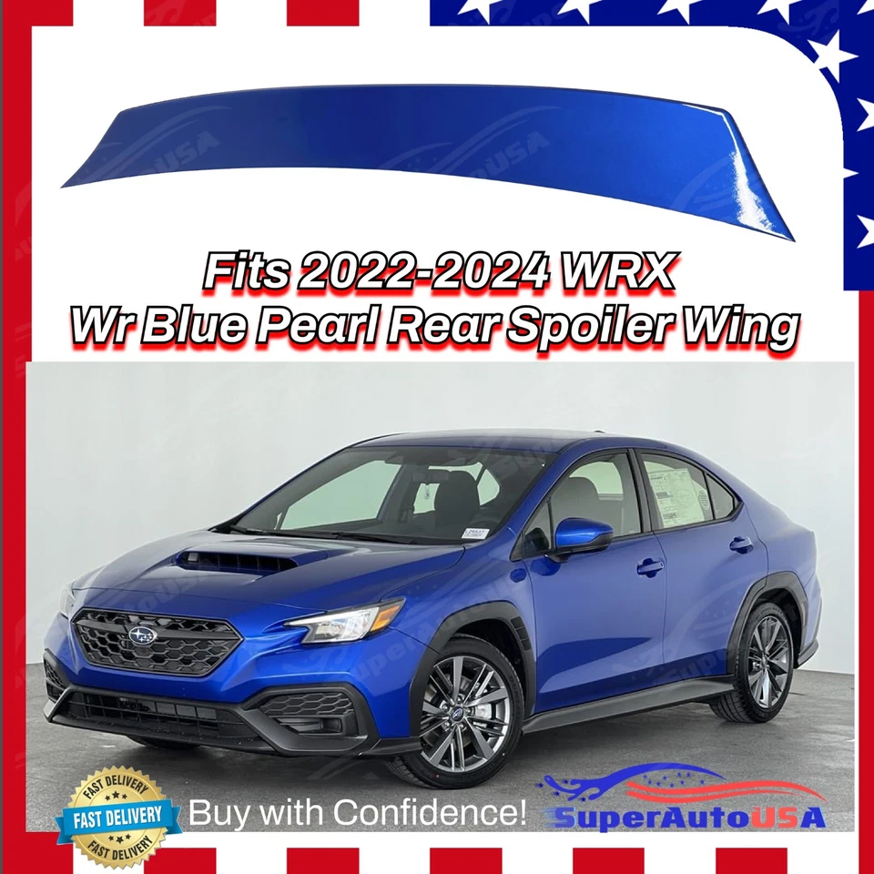 Alerón trasero HighKick Duckbill K7X Wr azul peal para WRX STI 2022-2024 sedán Foto 1 de 4