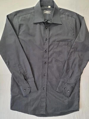Camisa de vestir de manga larga a rayas negras para hombre Giorgio Armani Le Collezioni 41/42 Foto 1 de 4