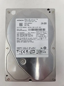 Hitachi HDP725016GLA380 160GB 7200RPM SATA Hard Drive 0A36892 0KR841 - TESTED - Picture 1 of 3