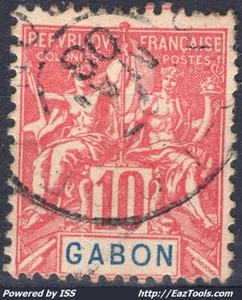 GABON TYPE GROUPE N° 20 AVEC OBLITERATION - Picture 1 of 2