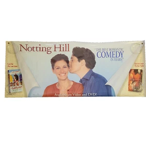 Notting Hill Retail Vinyl Banner Movie Poster 5' Julia Roberts Hugh Grant VTG - Picture 1 of 8