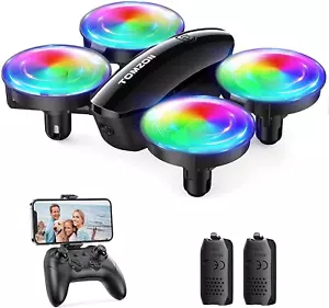 A23W Drone with Camera 1080P, LED Kids Drone with Throw to Go, High Speed Rotati - Picture 1 of 12