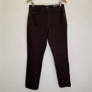 NYDJ - Sheri Slim Super Sculpting Jeans Brown - size 10 NWT - Picture 1 of 10
