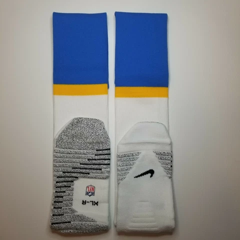 🏈 NEW Nike Grip NFL Las Angeles Chargers Football Team Issued Game Socks XL LA Cover