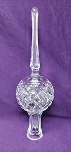 Vintage Waterford Crystal Glass Christmas Tree Topper 10-1/2" EXCELLENT - Picture 1 of 3