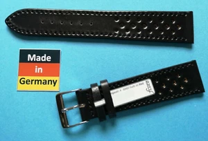 Bracelet Montre Cordouan Racing 20mm Noir Made in Germany Aussi pour Heuer / 45 - Bild 1 von 6