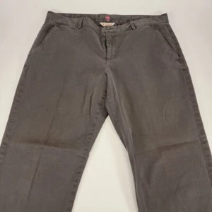 Brooks Brothers Women's Red Fleece Relaxed Casual Grey Cotton Blend Pants 14 EUC - Picture 1 of 10