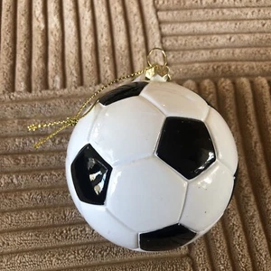 Acrylic Soccer Ball Christmas Ornament - Picture 1 of 7