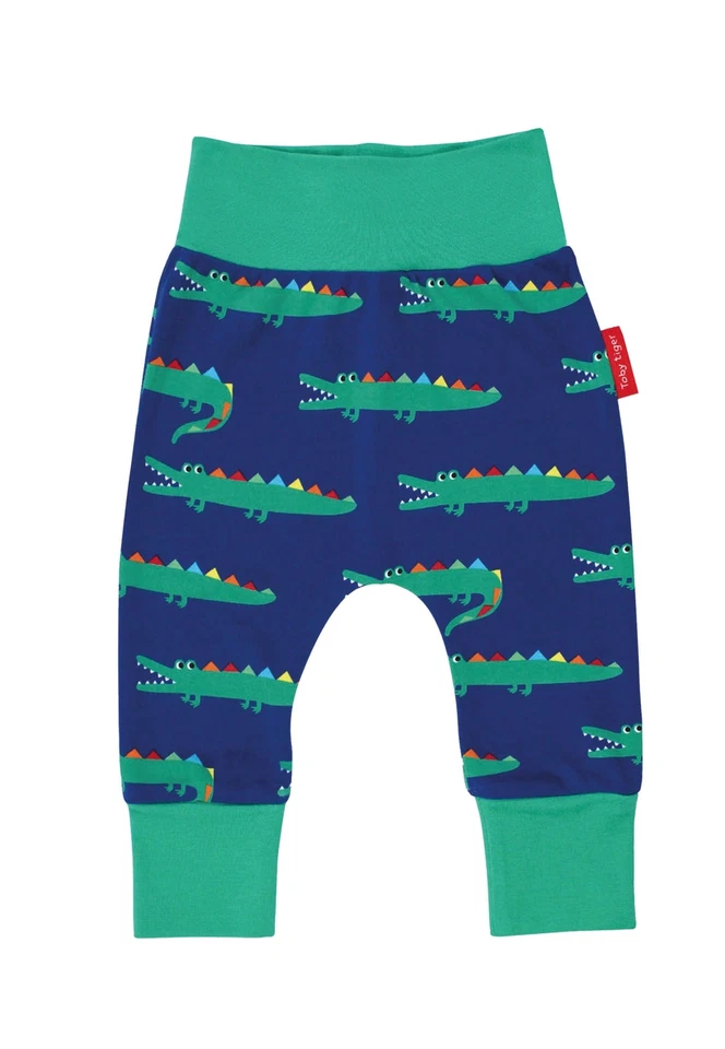 Toby Tiger Babyhose, Krokodildruck, Bio-Baumwolle - Bild 1 von 1