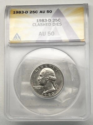 1983-D Washington Quarter *Clash Dies* Error! - Image 1 of 3