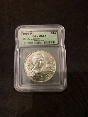 1999-P DOLLEY MADISON MS70 ICG  - Image 1 of 4