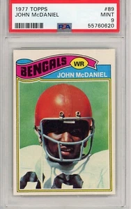 1977 Topps #89 John McDaniel - Cincinnati Bengals - PSA 9 - Picture 1 of 2