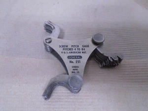 GENERAL #251 THREAD PITCH GAGE - Picture 1 of 2