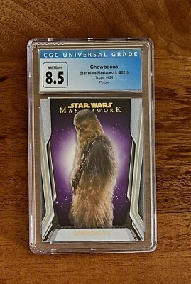 2021 Star Wars Masterwork Chewbacca #24 CGC Purple 40/50 - Image 1 of 2