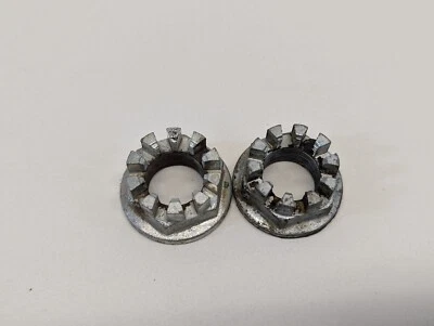 Honda Recon 250  Rear Wheel Axle Hub Castle Nut set of 2  90304-HM7-A10 - Image 1 of 2